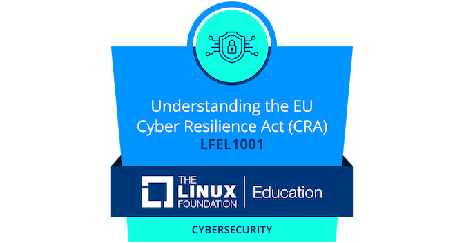Badge Understanding the EU Cyber Resilience Act, LFEL1001, rilasciato da The Linux Foundation Education