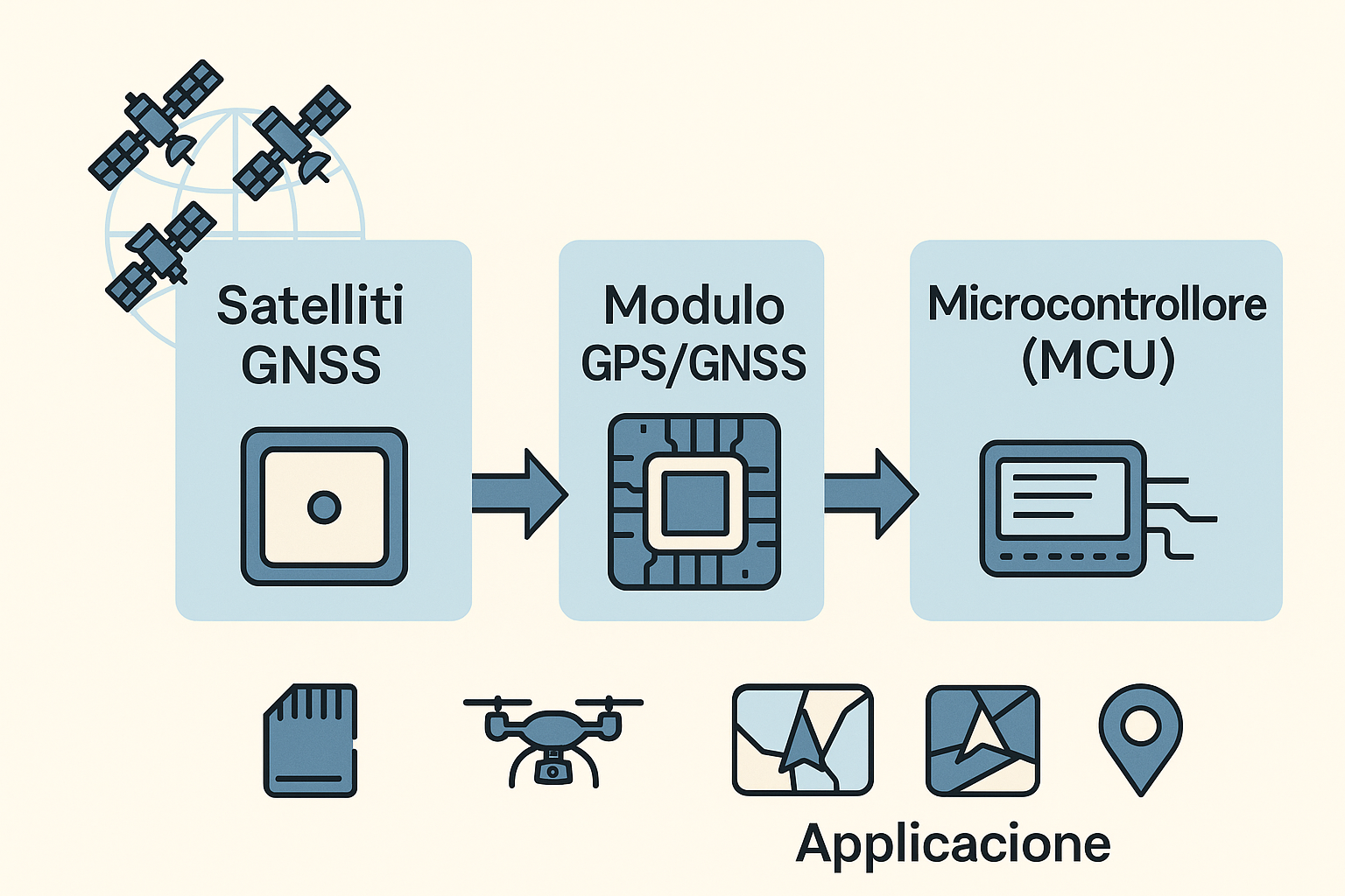 GPS e GNSS: dalla teoria ai moduli elettronici per sistemi embedded