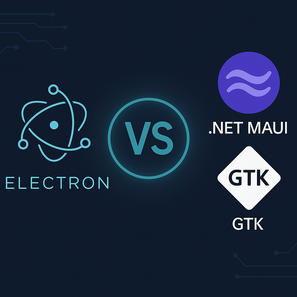 Electron vs .NET MAUI vs GTK: quale framework desktop scegliere nel 2025
