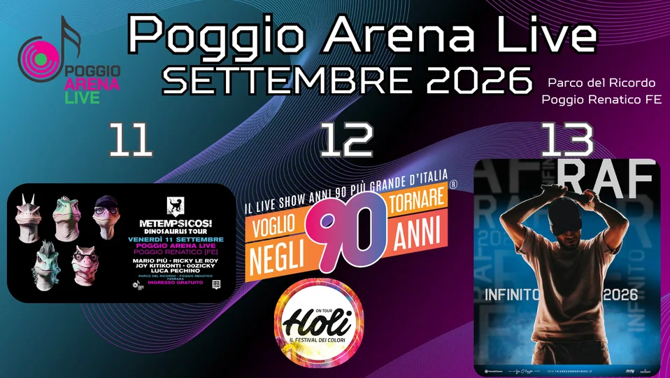 Poggio Arena Live event website
