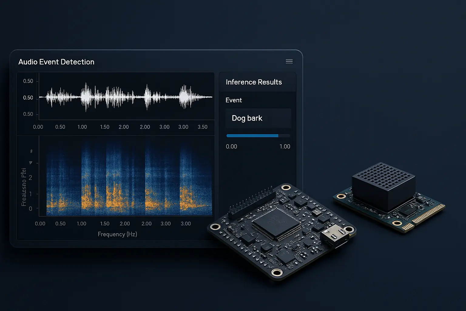 Classificatore audio ML su microcontrollore — inferenza C senza OS