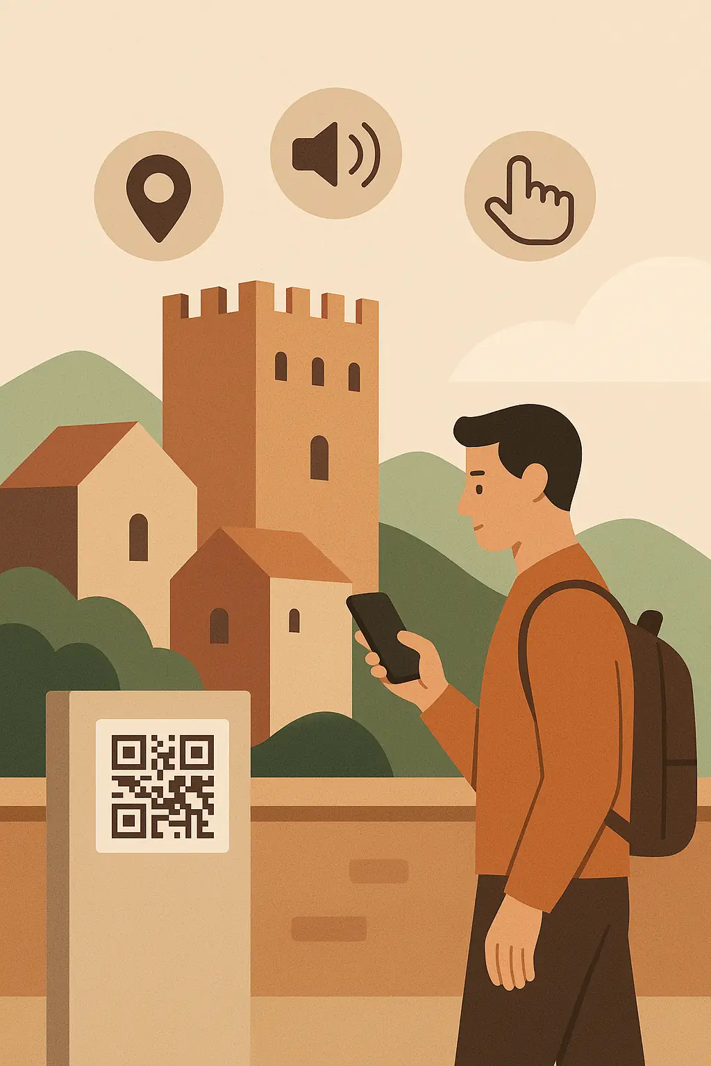 Percorsi culturali interattivi con QR code e NFC per monumenti, castelli e borghi